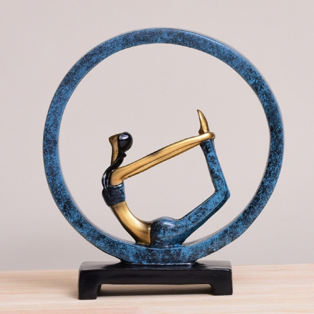 Eternal Stretch: Timeless Yoga Art Statue