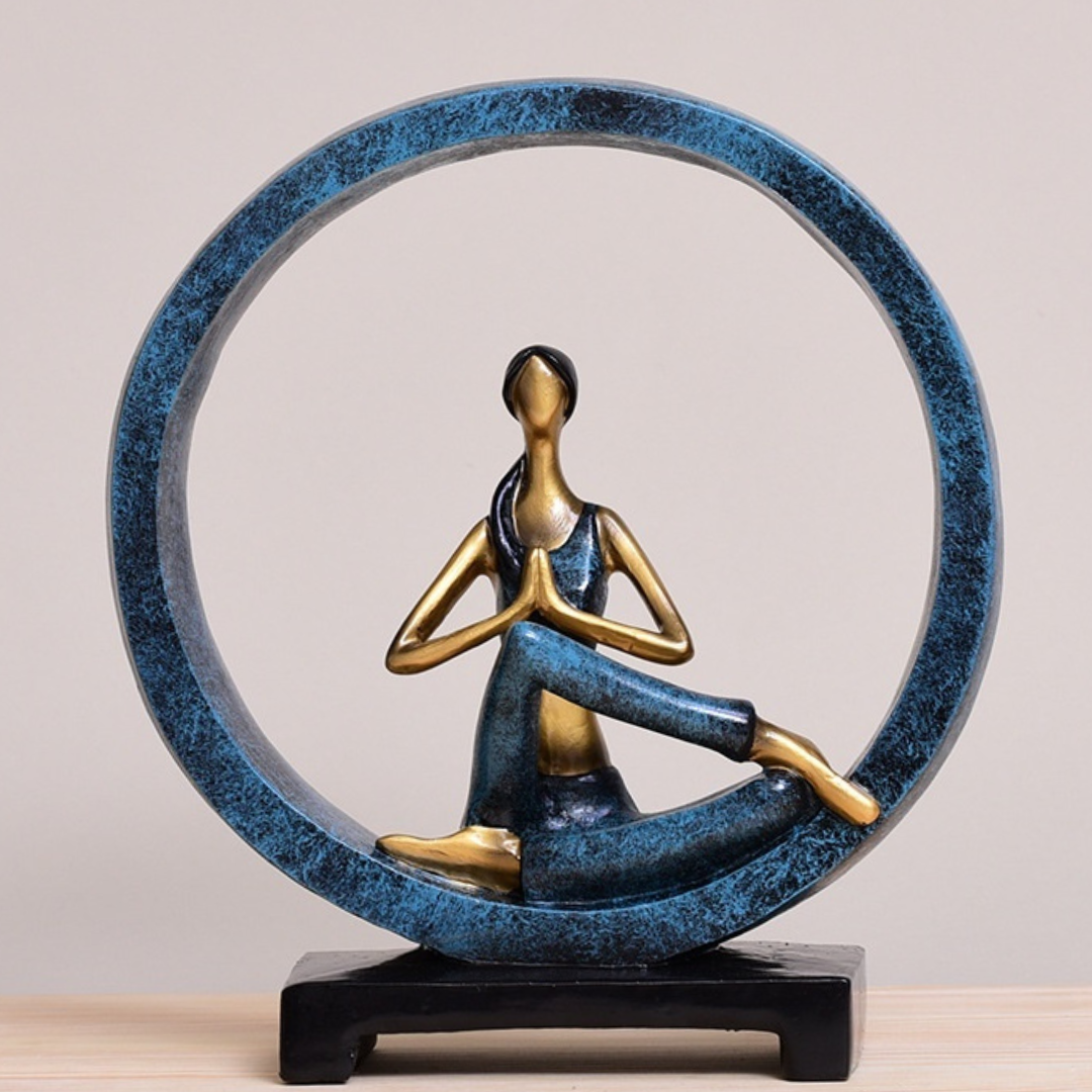 Eternal Stretch: Timeless Yoga Art Statue