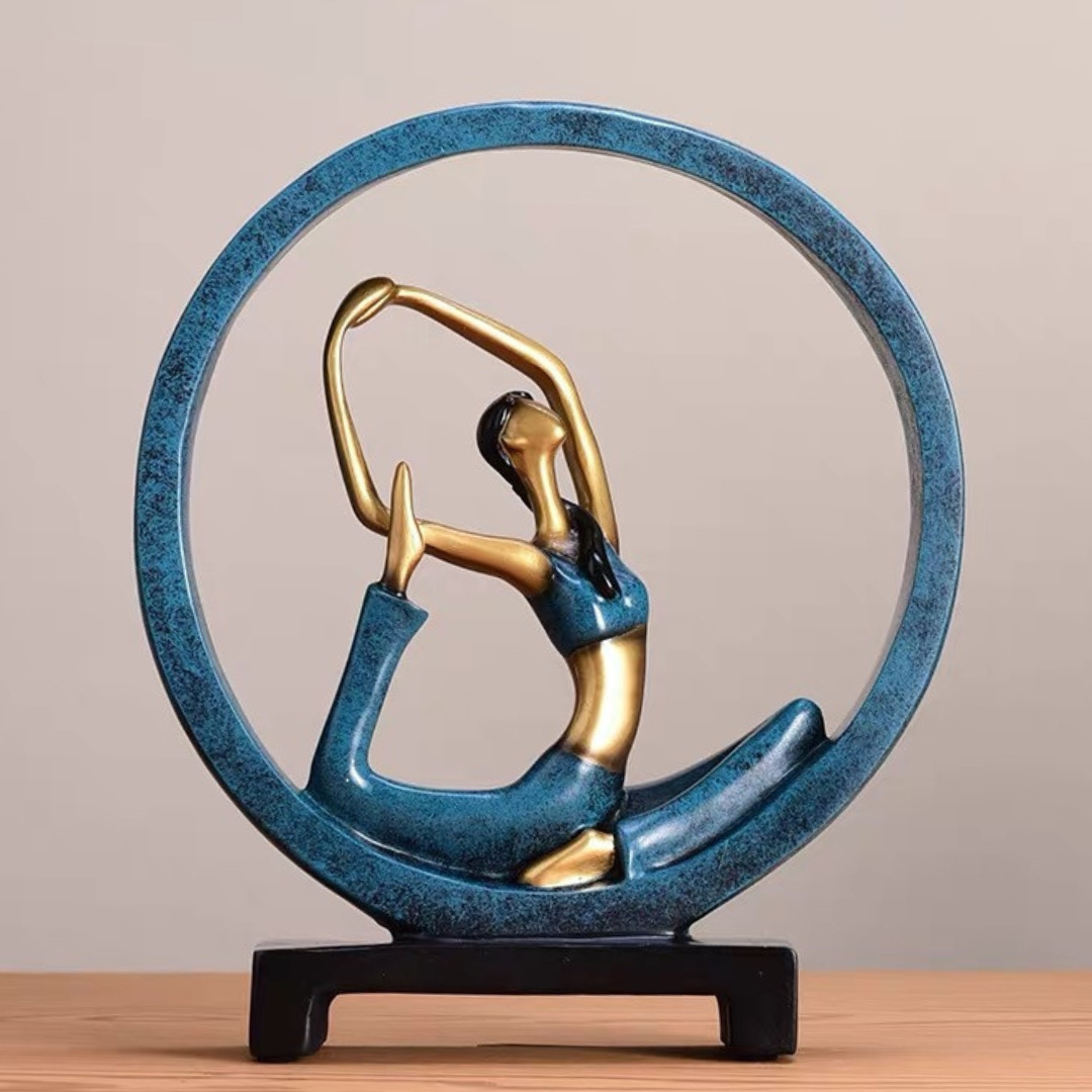 Eternal Stretch: Timeless Yoga Art Statue