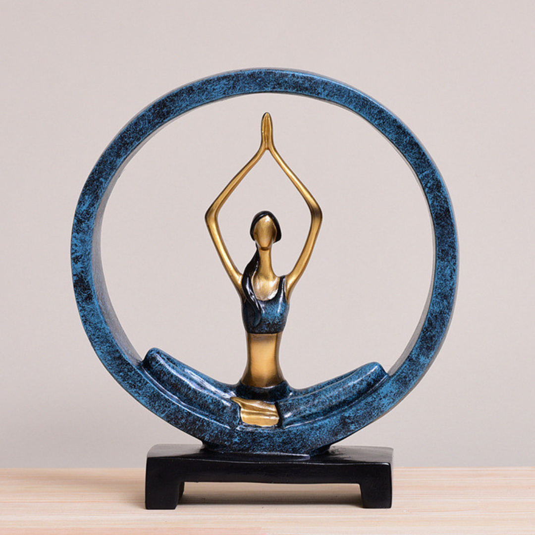 Eternal Stretch: Timeless Yoga Art Statue