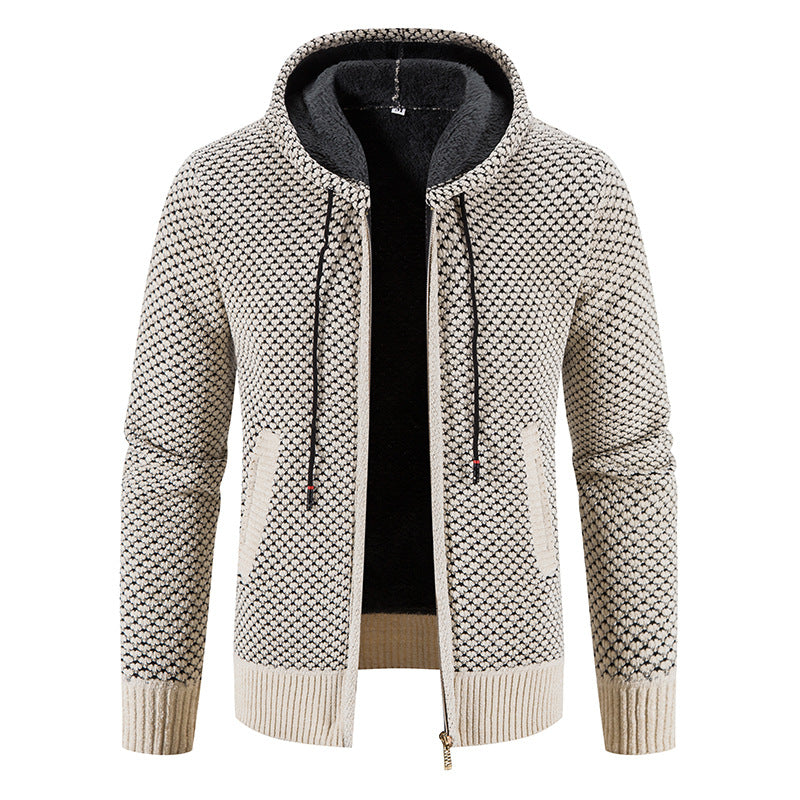 City Sleek: Contemporary Knitted Zip-Up