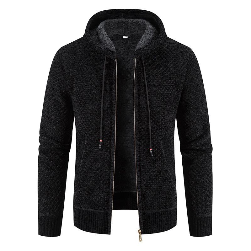 City Sleek: Contemporary Knitted Zip-Up